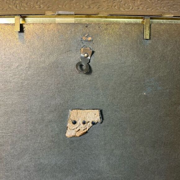 Jesus picture gold frame vintage Ten Commandments 14x16” inch - Picture 10 of 11